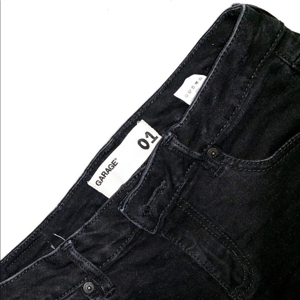 🛍BLACK GARAGE HIGH RISE MIDI SHORTS